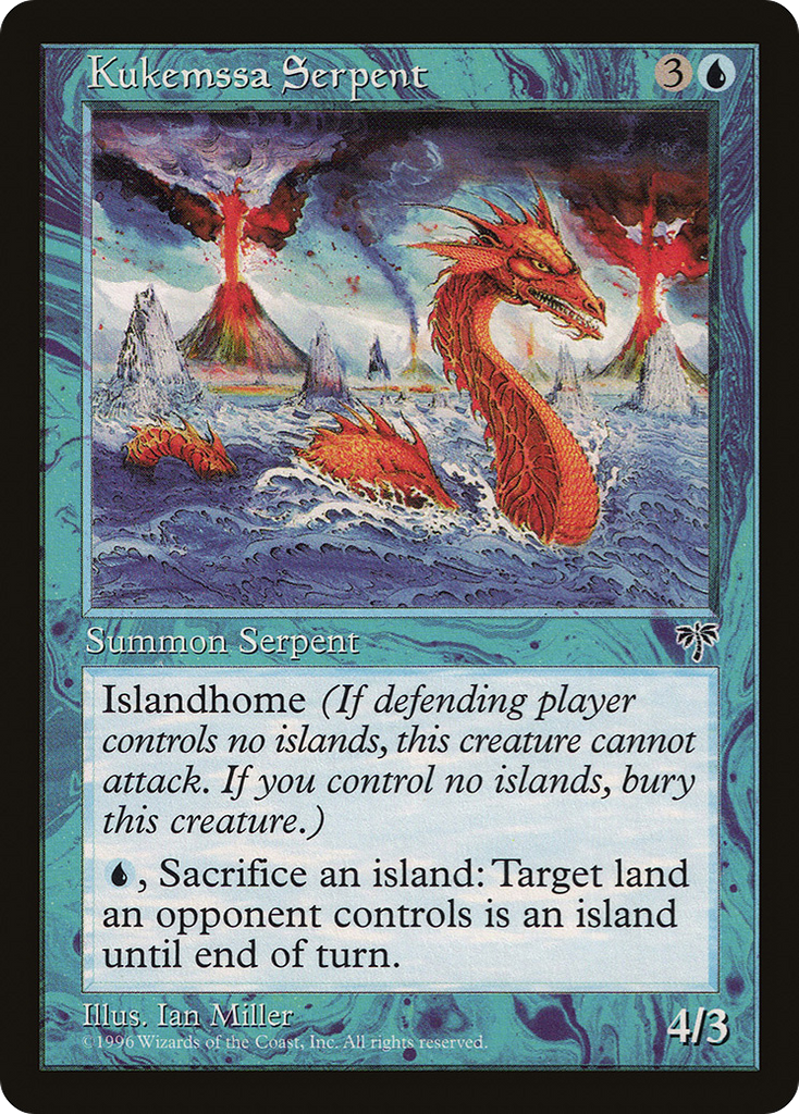 Magic: The Gathering - Kukemssa Serpent - Mirage