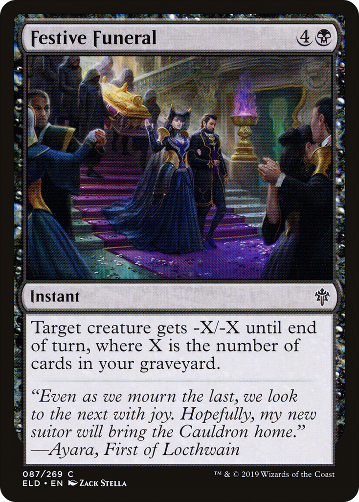 Magic: The Gathering - Festive Funeral - Throne of Eldraine
