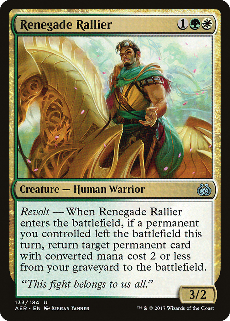 Magic: The Gathering - Renegade Rallier - Aether Revolt