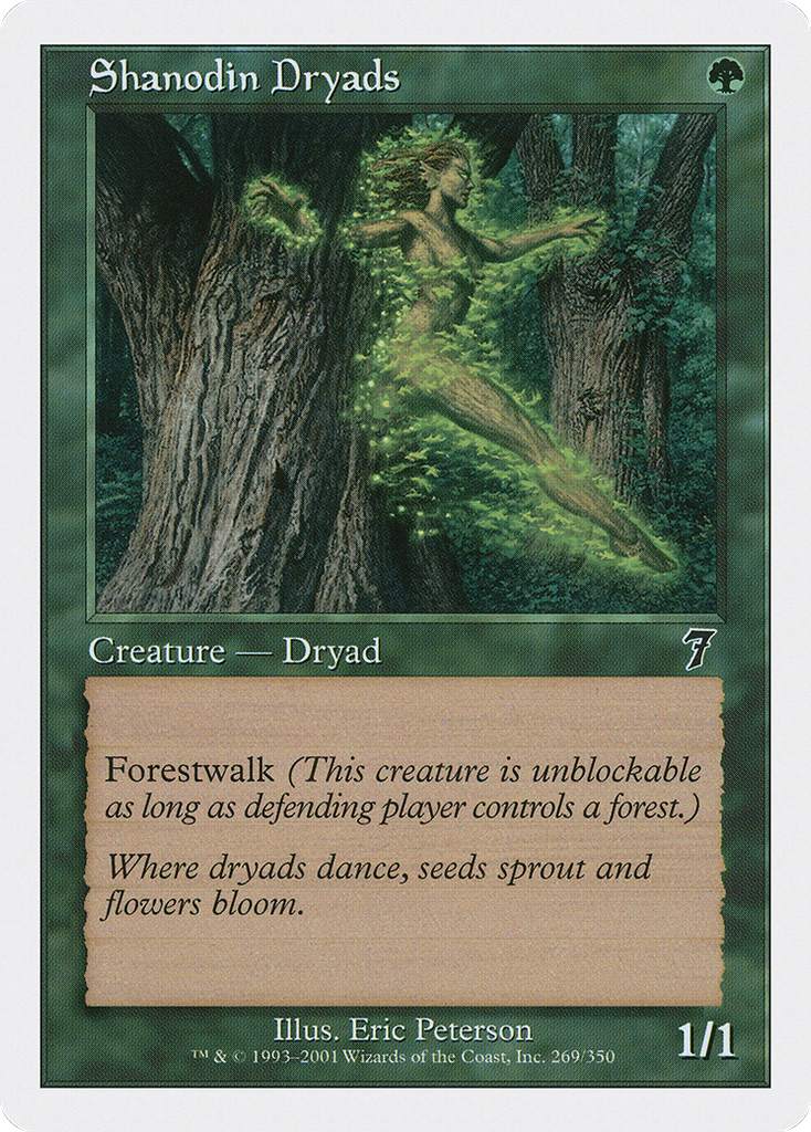 Magic: The Gathering - Shanodin Dryads - Seventh Edition