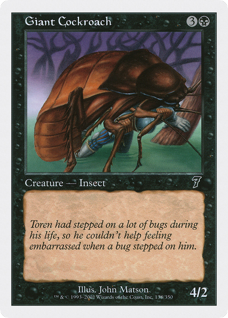 Magic: The Gathering - Giant Cockroach - Seventh Edition