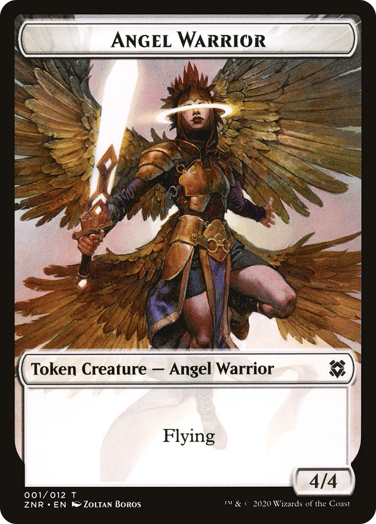 Magic: The Gathering - Angel Warrior Token - Zendikar Rising Tokens