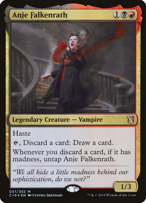 Magic the Gathering - Anje Falkenrath Foil - Commander 2019