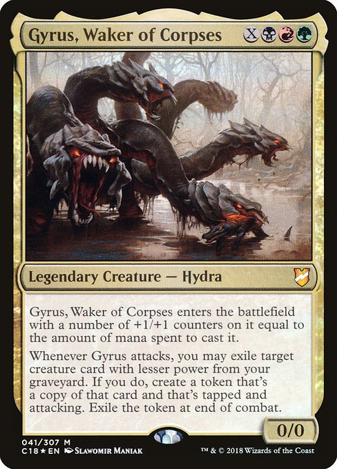 Magic the Gathering - Gyrus, Waker of Corpses Foil - Commander 2018