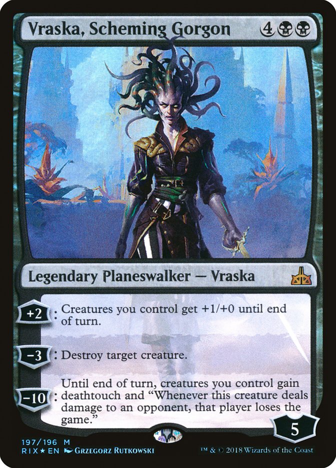 Magic the Gathering - Vraska, Scheming Gorgon Foil - Rivals of Ixalan