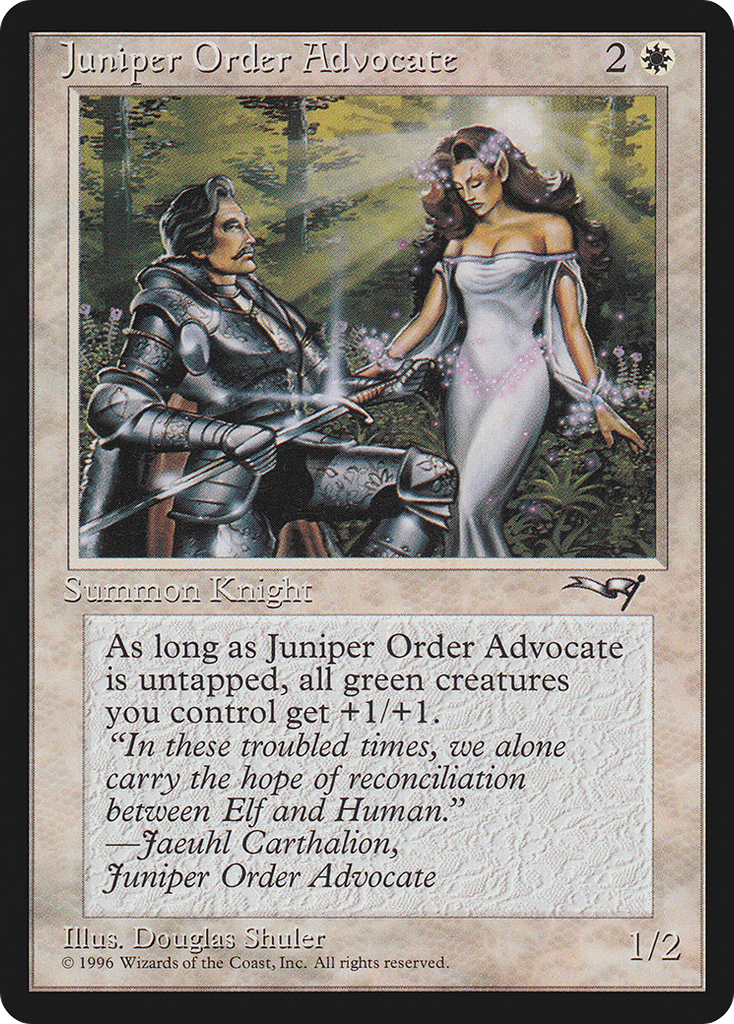 Magic: The Gathering - Juniper Order Advocate - Alliances