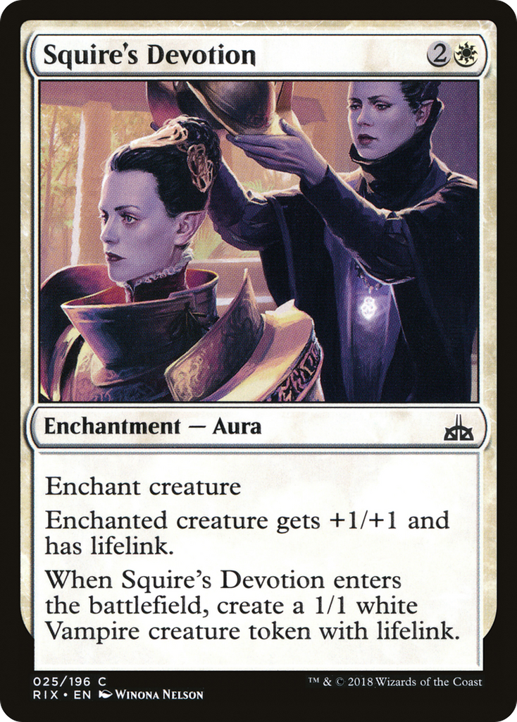 Magic: The Gathering - Squire's Devotion - Rivals of Ixalan