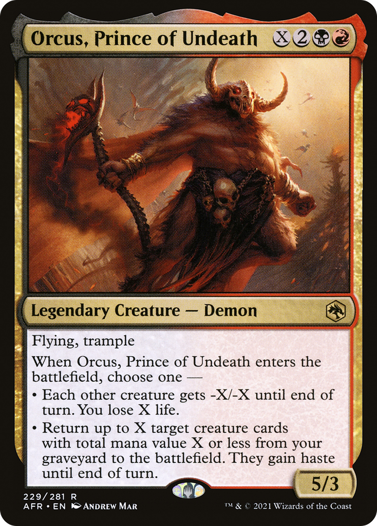 Magic: The Gathering - Orcus, Prince of Undeath - Adventures in the Forgotten Realms