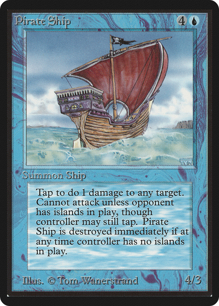 Magic: The Gathering - Pirate Ship - Limited Edition Beta