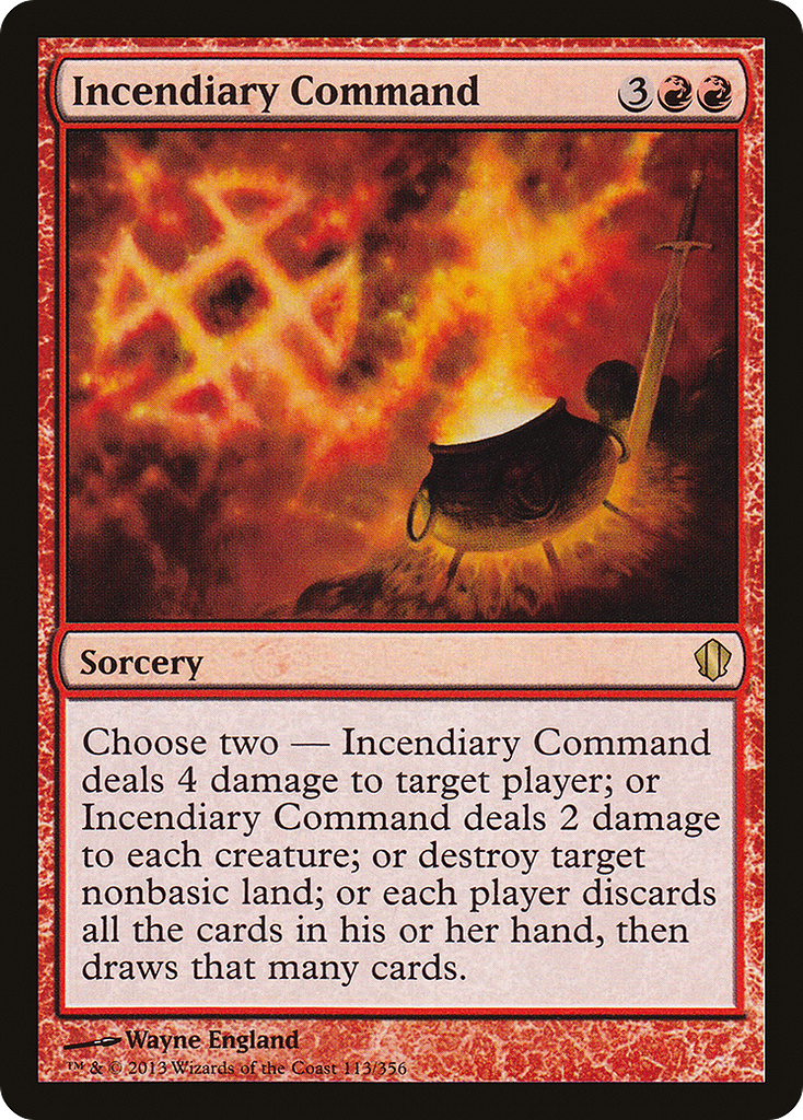 Magic: The Gathering - Incendiary Command - Commander 2013