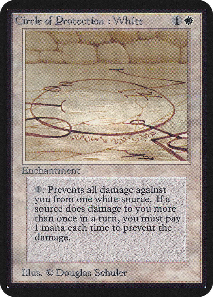 Magic: The Gathering - Circle of Protection: White - Limited Edition Alpha