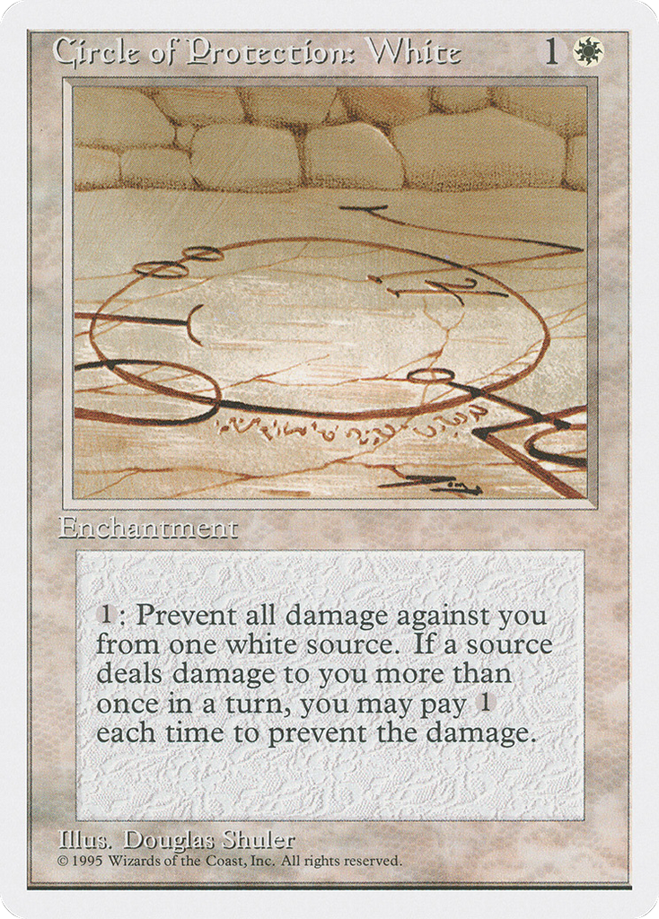 Magic: The Gathering - Circle of Protection: White - Fourth Edition