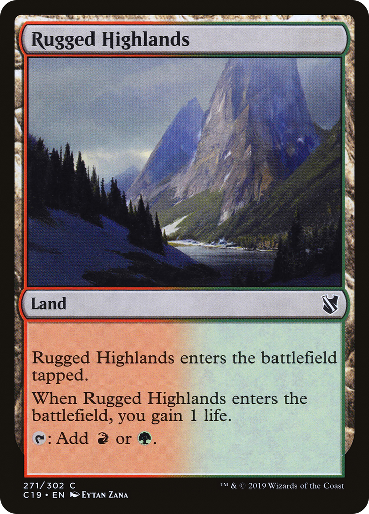 Magic: The Gathering - Rugged Highlands - Commander 2019