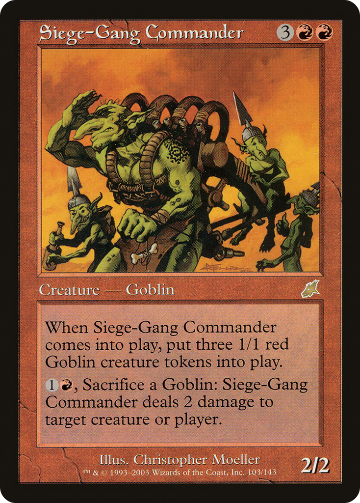 Magic: The Gathering - Siege-Gang Commander - Scourge