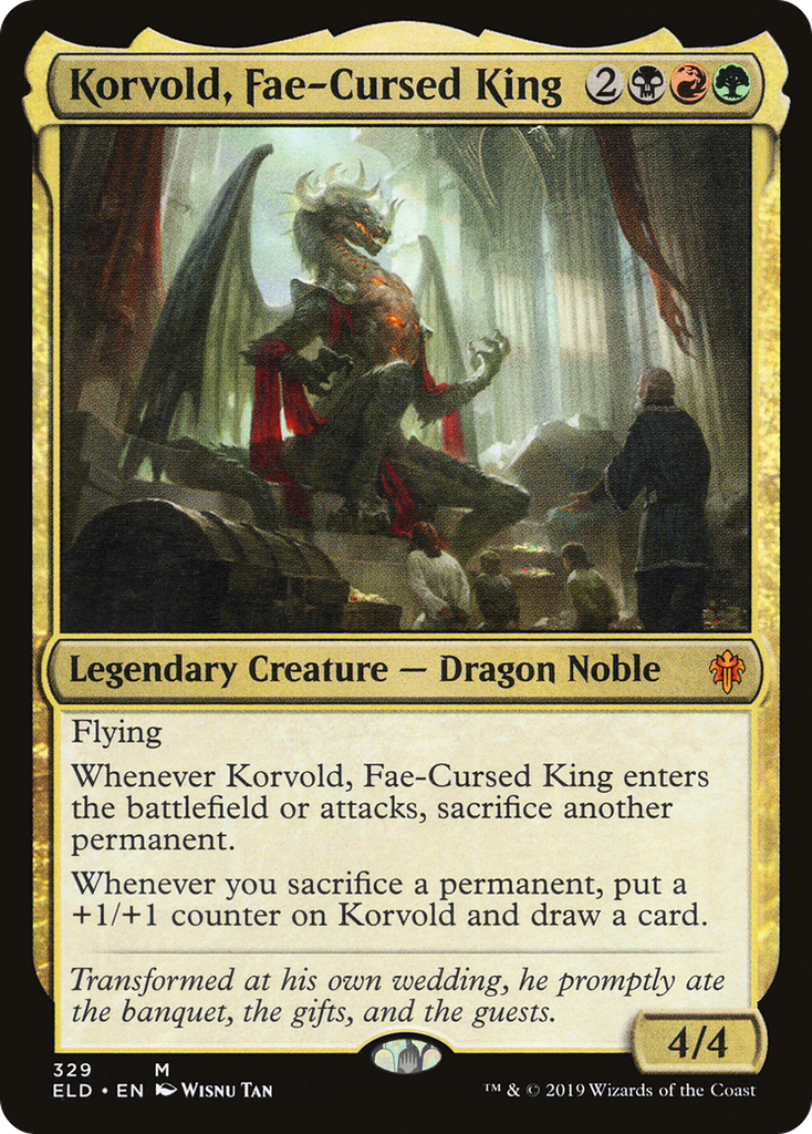 Magic: The Gathering - Korvold, Fae-Cursed King Foil - Throne of Eldraine