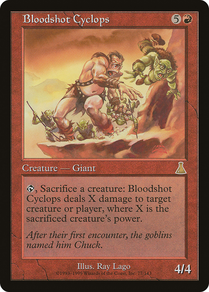 Magic: The Gathering - Bloodshot Cyclops - Urza's Destiny