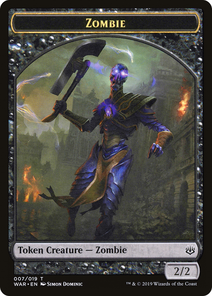 Magic: The Gathering - Zombie Token - War of the Spark Tokens