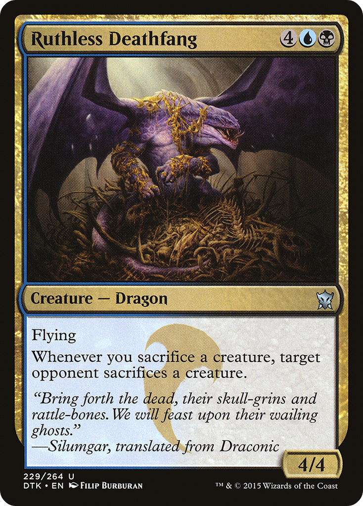 Magic: The Gathering - Ruthless Deathfang - Dragons of Tarkir