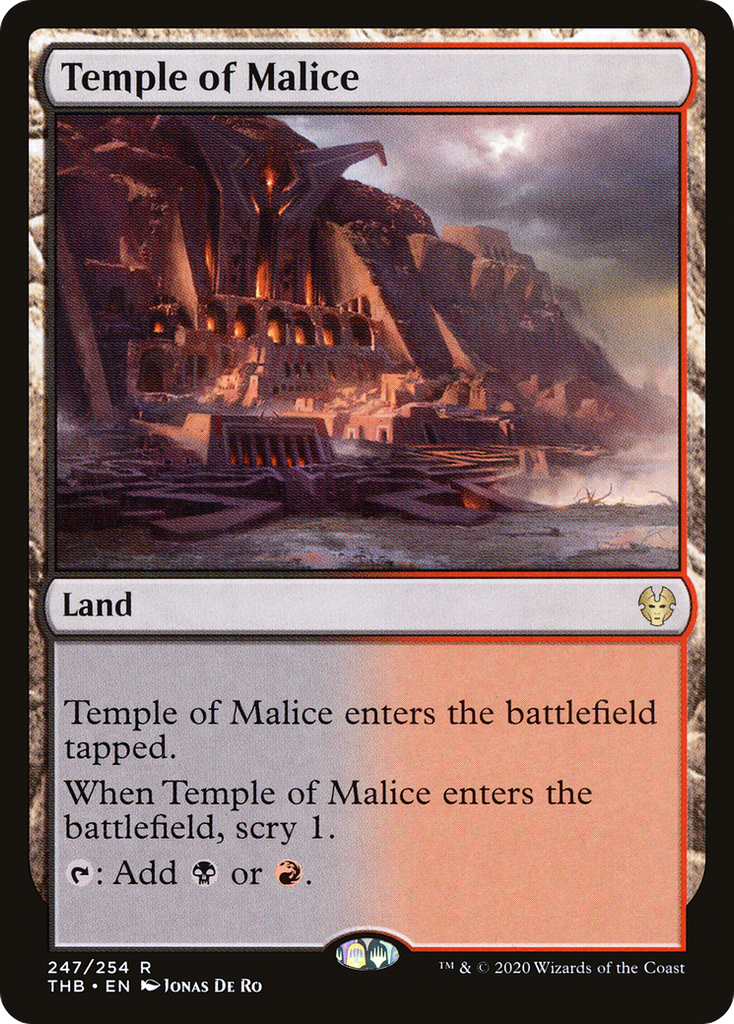 Magic: The Gathering - Temple of Malice Foil - Theros Beyond Death