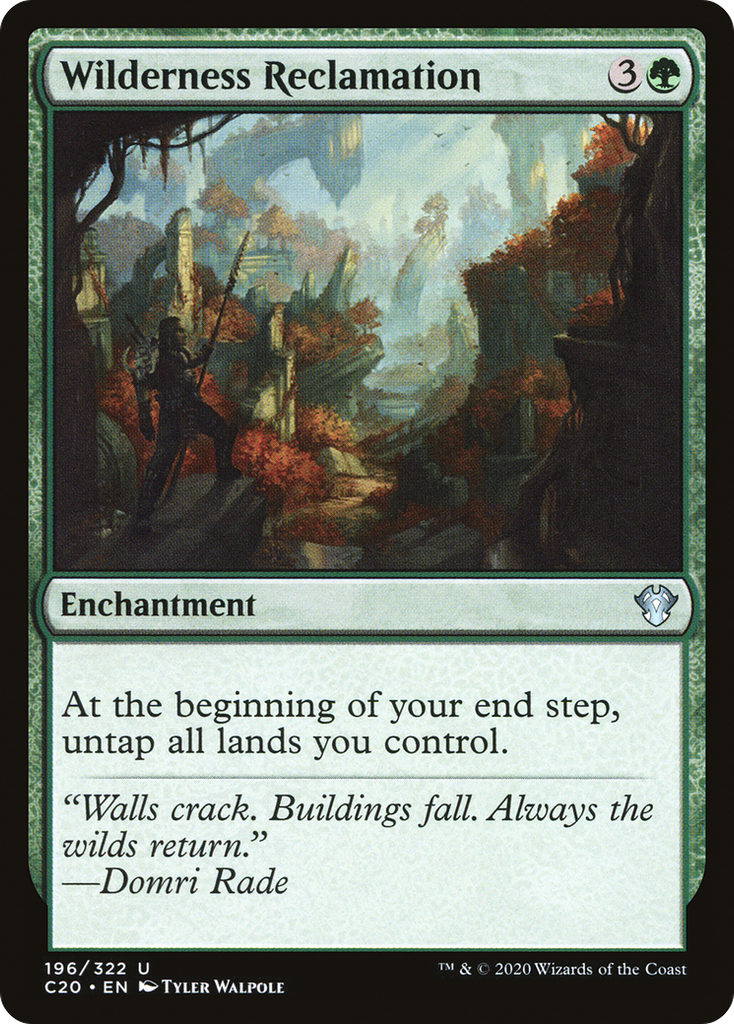 Magic: The Gathering - Wilderness Reclamation - Commander 2020