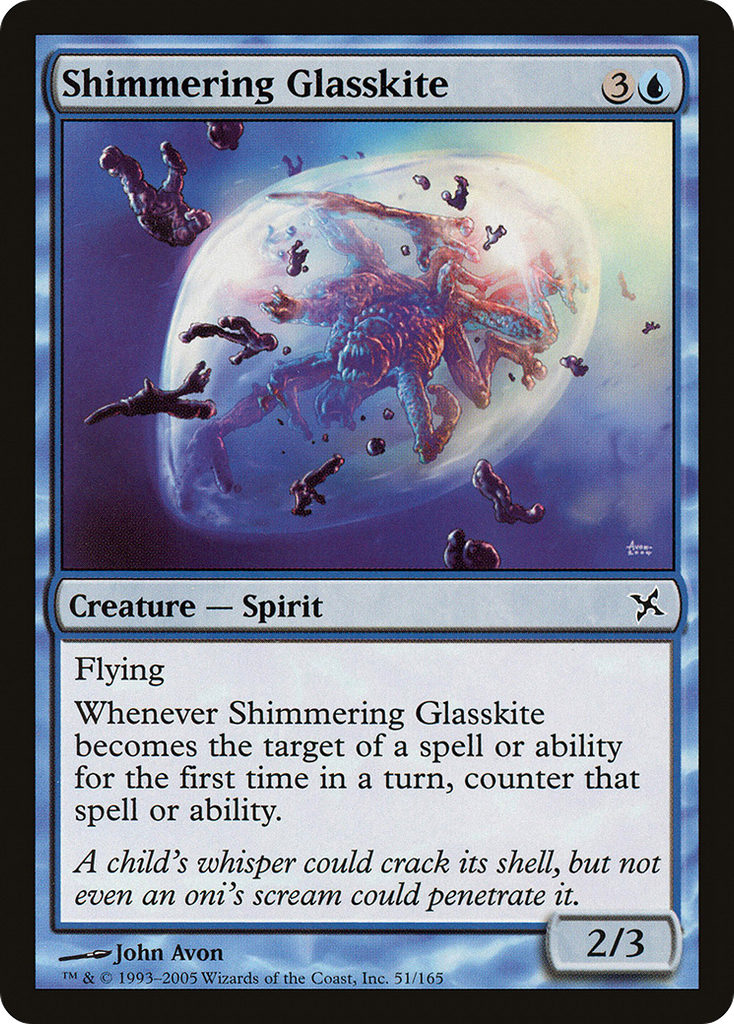 Magic: The Gathering - Shimmering Glasskite - Betrayers of Kamigawa
