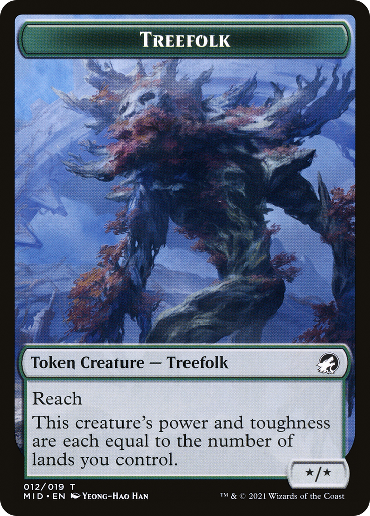 Magic: The Gathering - Treefolk Token - Innistrad: Midnight Hunt Tokens