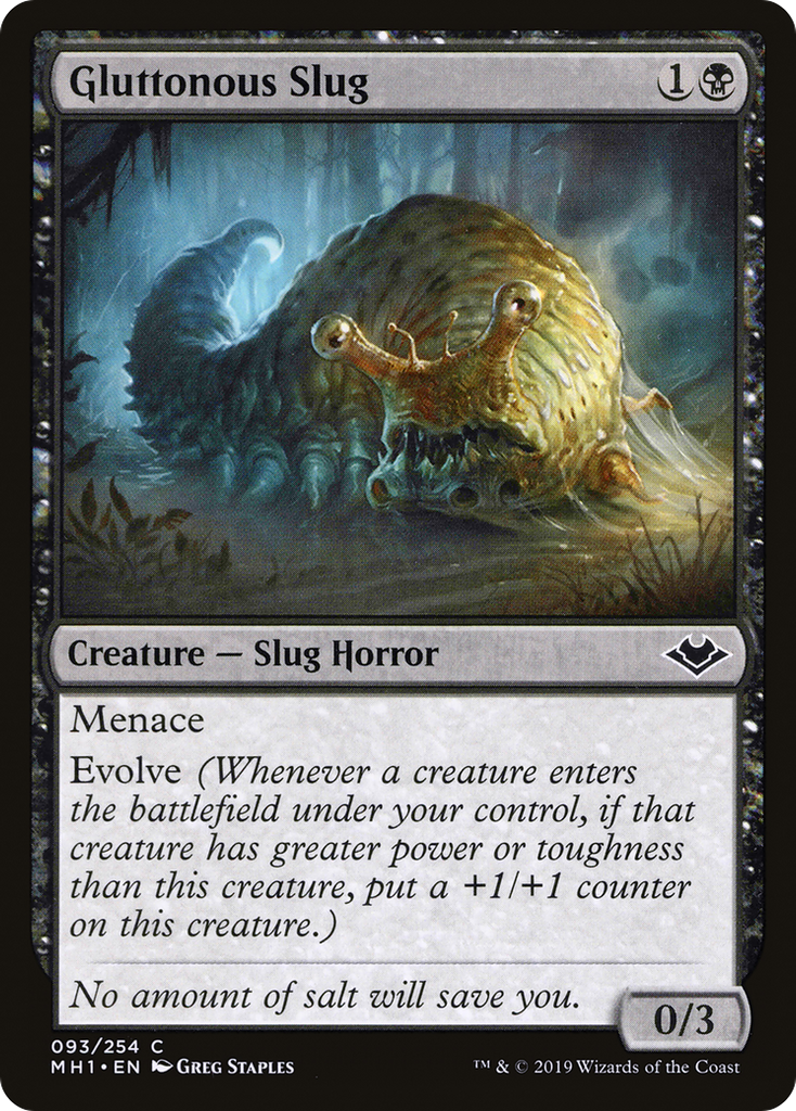 Magic: The Gathering - Gluttonous Slug Foil - Modern Horizons