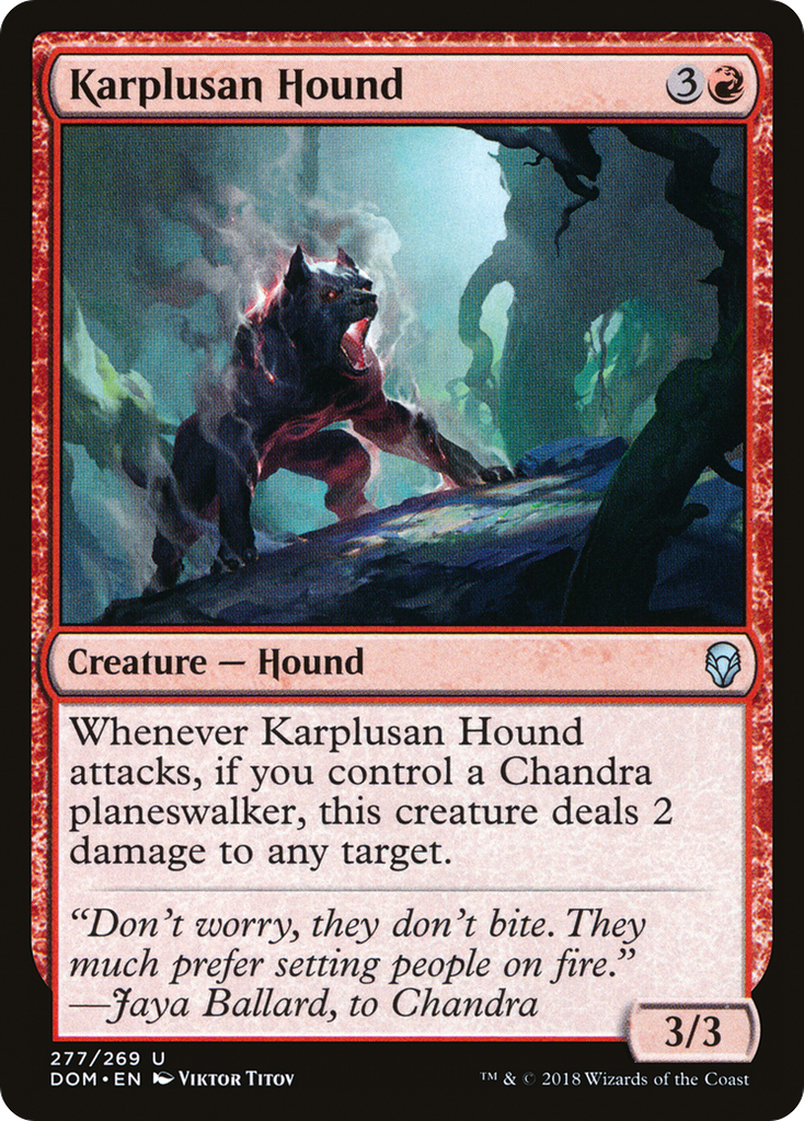 Magic: The Gathering - Karplusan Hound - Dominaria