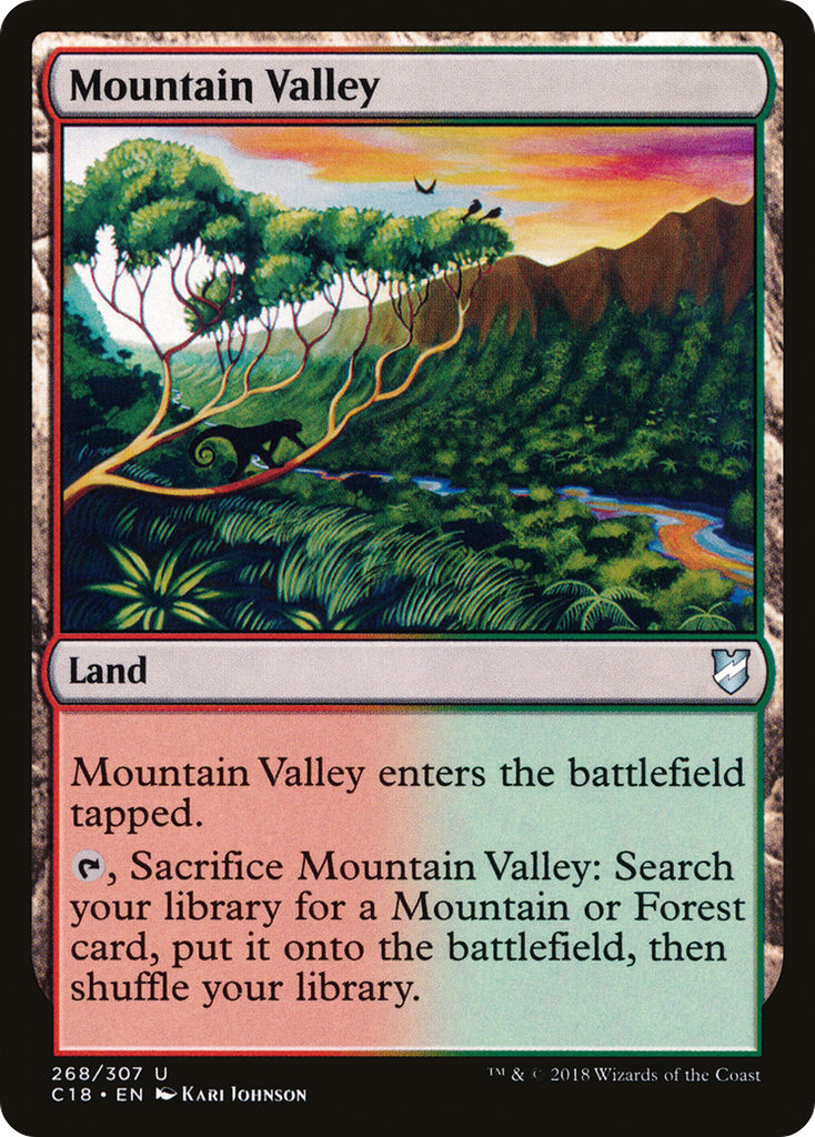 Magic: The Gathering - Mountain Valley - Commander 2018