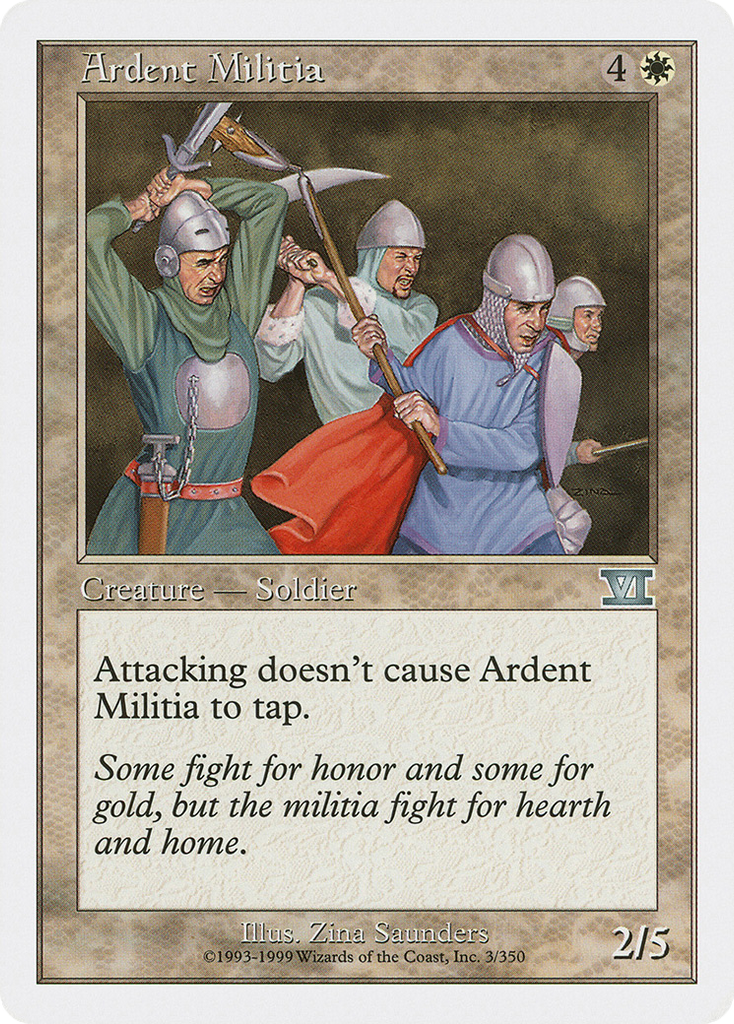 Magic: The Gathering - Ardent Militia - Classic Sixth Edition