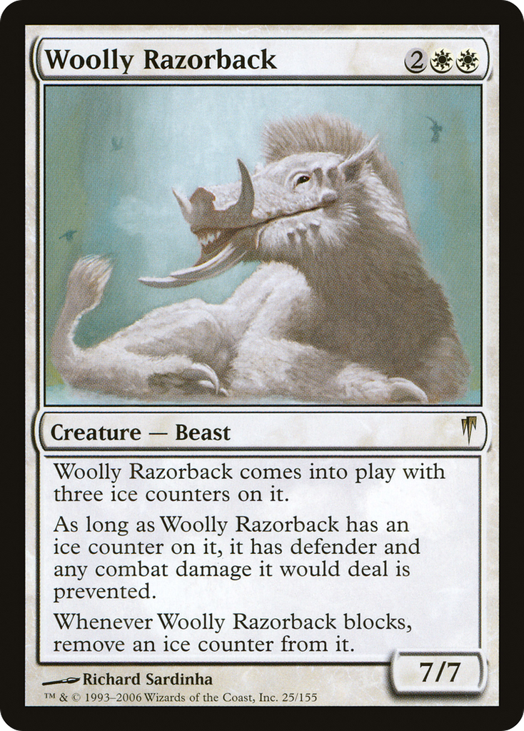 Magic: The Gathering - Woolly Razorback - Coldsnap