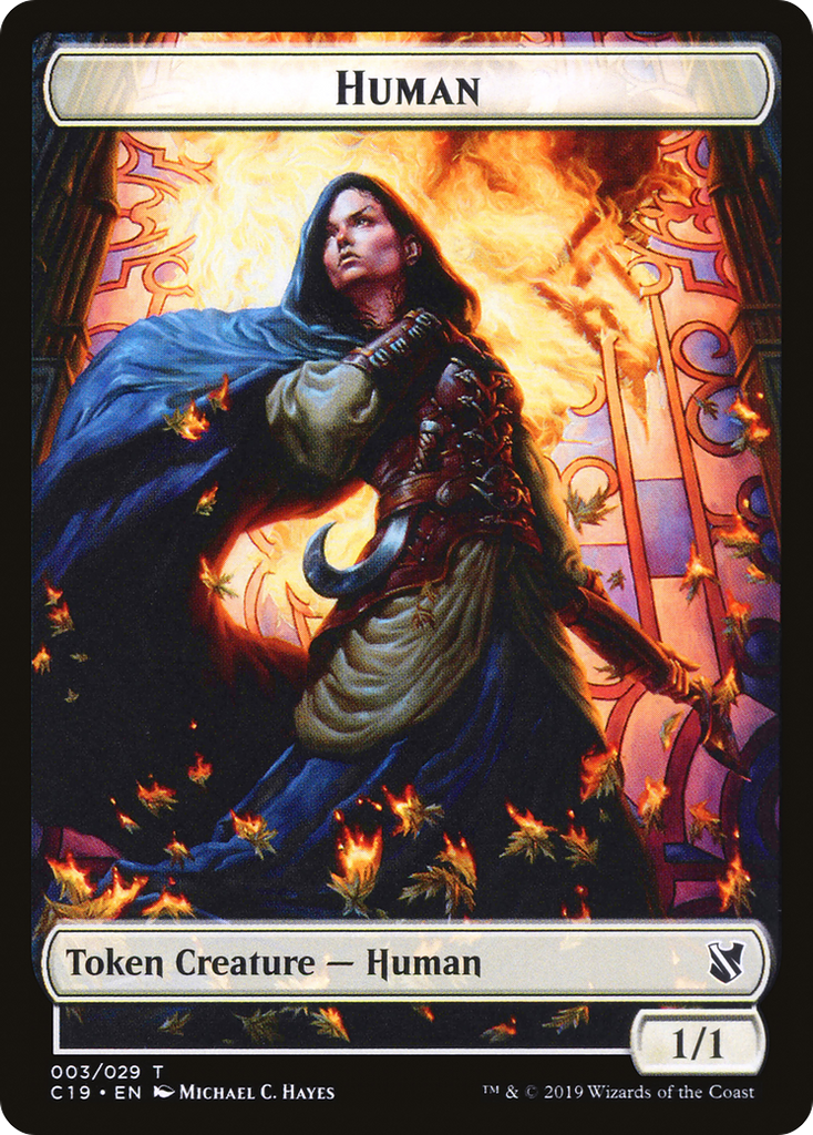 Magic: The Gathering - Human Token - Commander 2019 Tokens