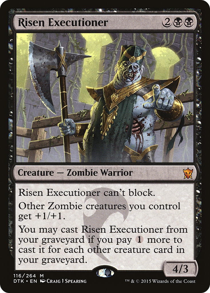 Magic: The Gathering - Risen Executioner - Dragons of Tarkir