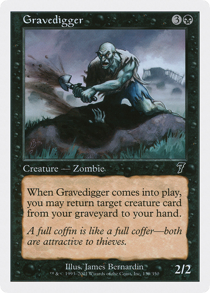 Magic: The Gathering - Gravedigger - Seventh Edition