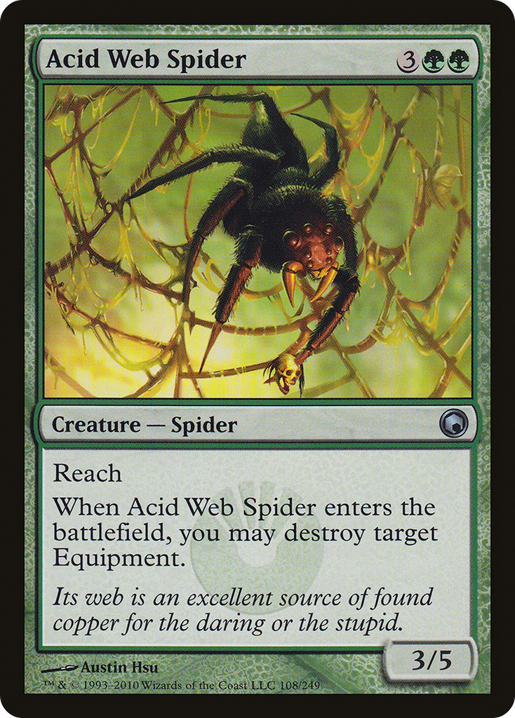 Magic: The Gathering - Acid Web Spider - Scars of Mirrodin