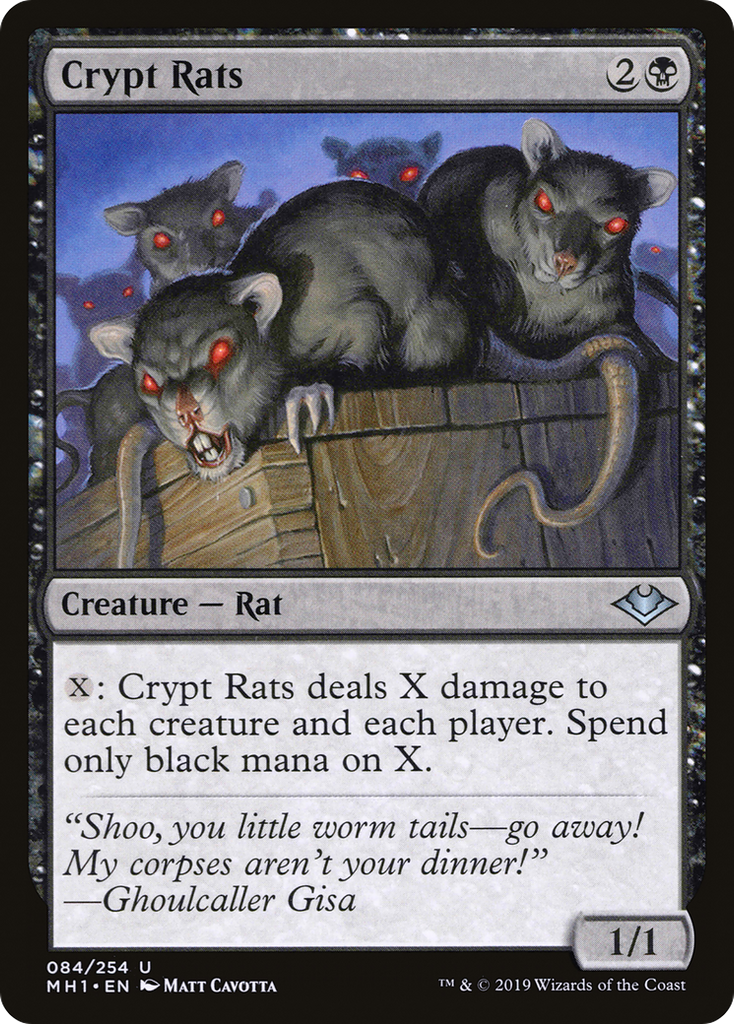 Magic: The Gathering - Crypt Rats Foil - Modern Horizons