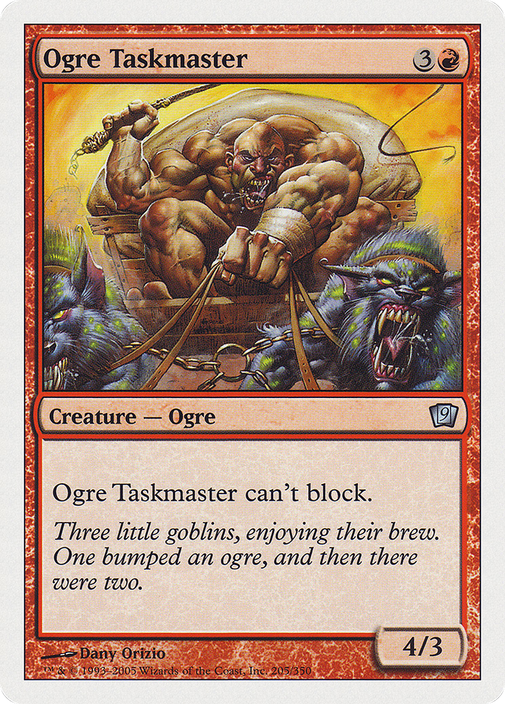 Magic: The Gathering - Ogre Taskmaster - Ninth Edition