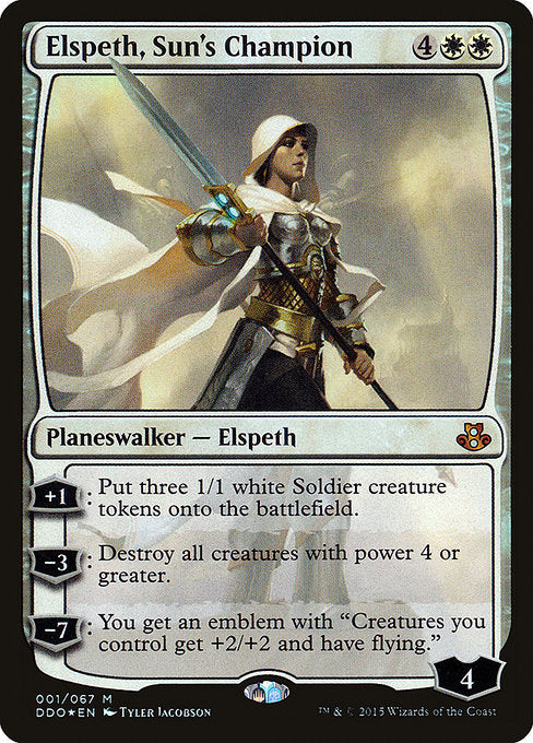 Magic the Gathering - Elspeth, Sun's Champion Foil - Duel Decks: Elspeth vs. Kiora