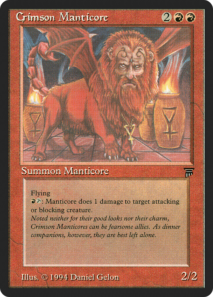 Magic: The Gathering - Crimson Manticore - Legends