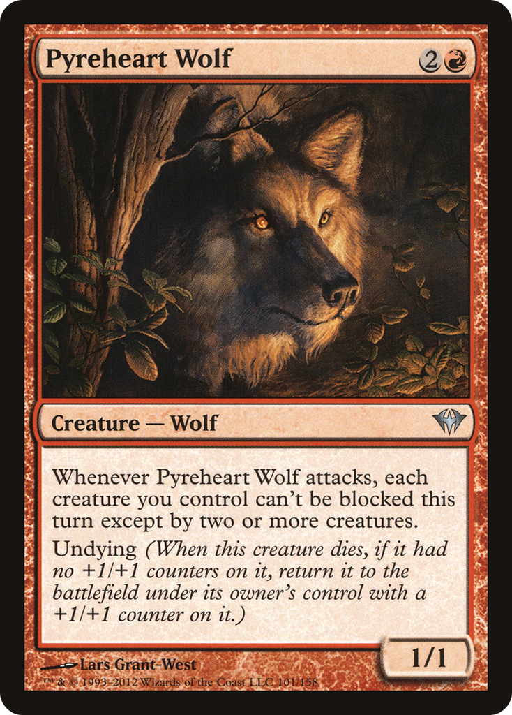 Magic: The Gathering - Pyreheart Wolf - Dark Ascension