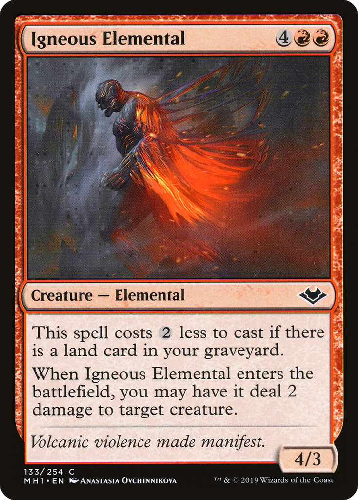 Magic: The Gathering - Igneous Elemental Foil - Modern Horizons