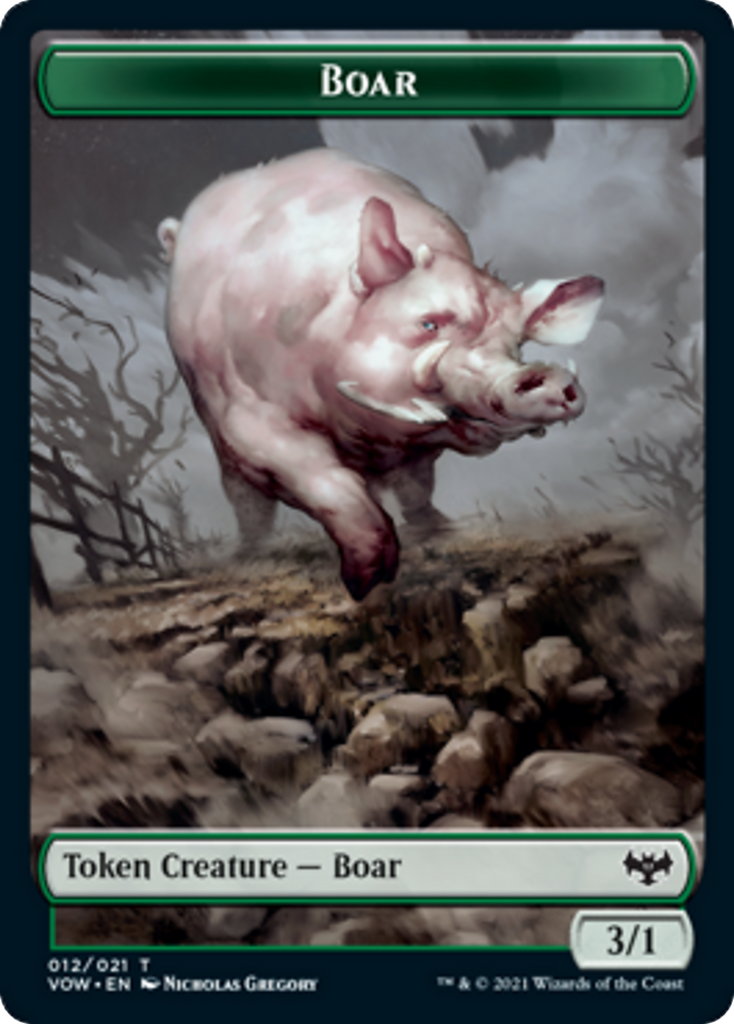 Magic: The Gathering - Boar Token - Innistrad: Crimson Vow Tokens