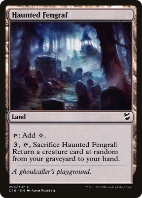 Magic: The Gathering - Haunted Fengraf - Commander 2018