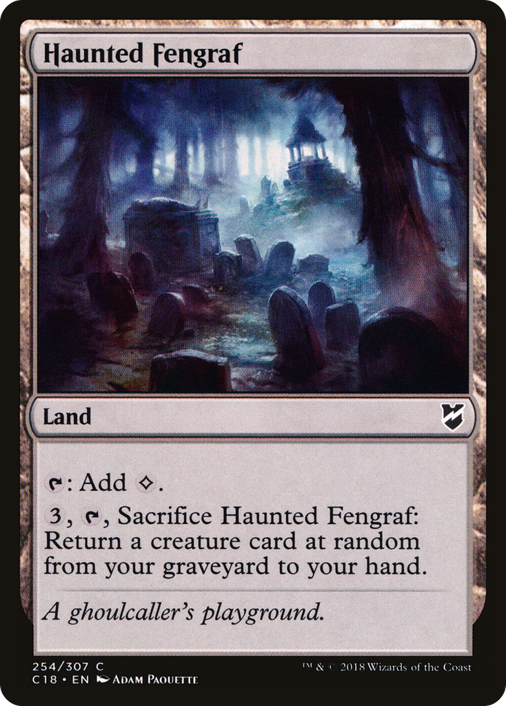 Magic: The Gathering - Haunted Fengraf - Commander 2018