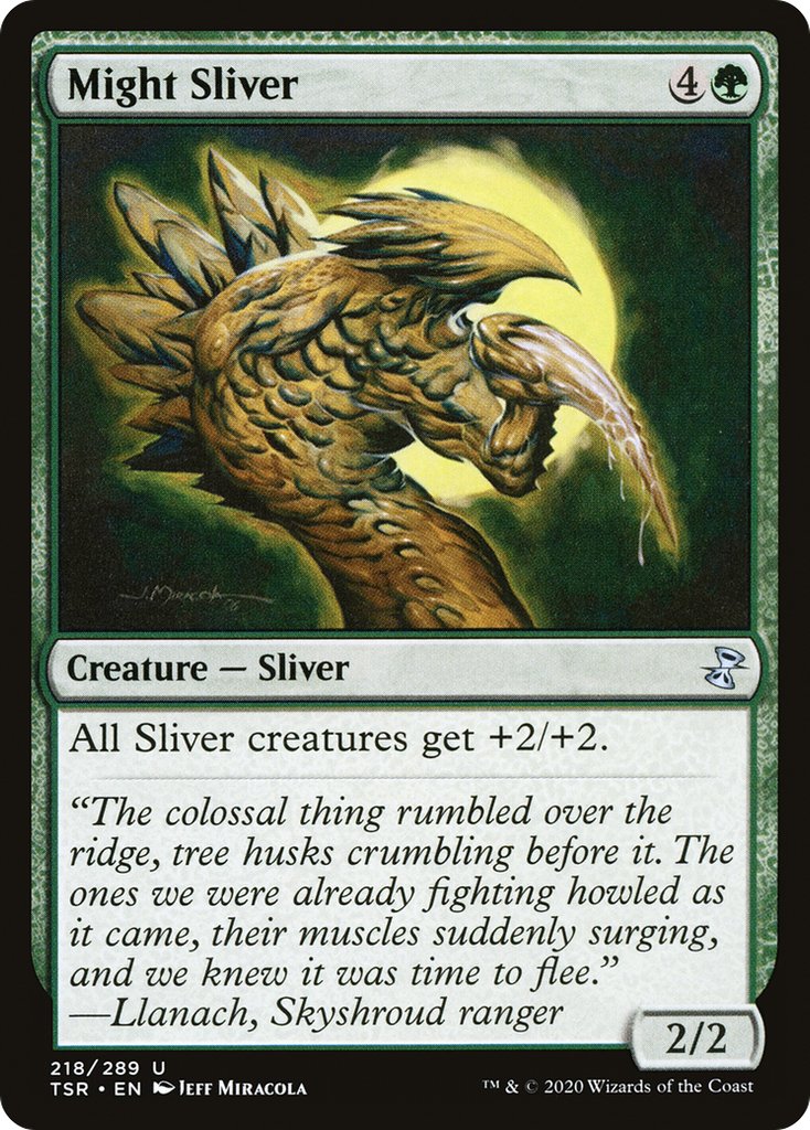 Magic: The Gathering - Might Sliver - Time Spiral Remastered