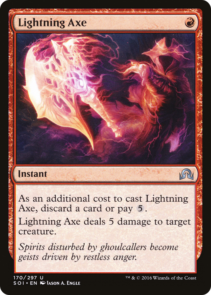 Magic: The Gathering - Lightning Axe - Shadows over Innistrad