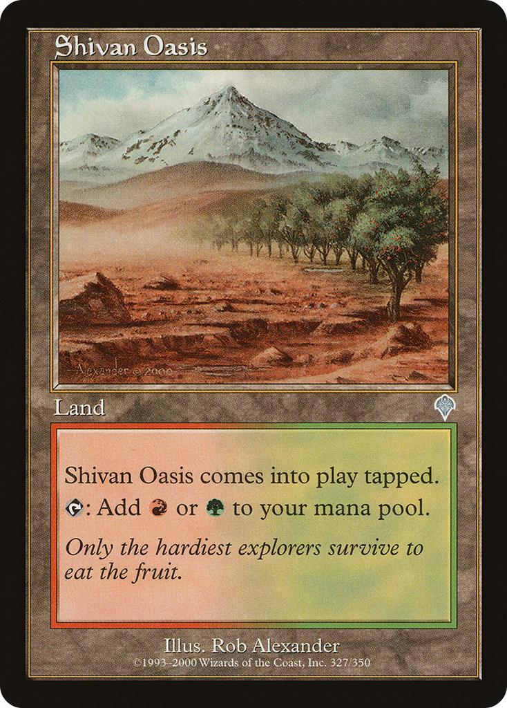 Magic: The Gathering - Shivan Oasis - Invasion
