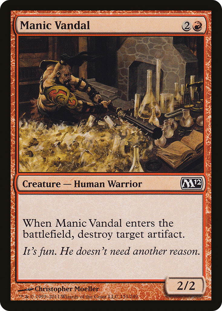 Magic: The Gathering - Manic Vandal - Magic 2012