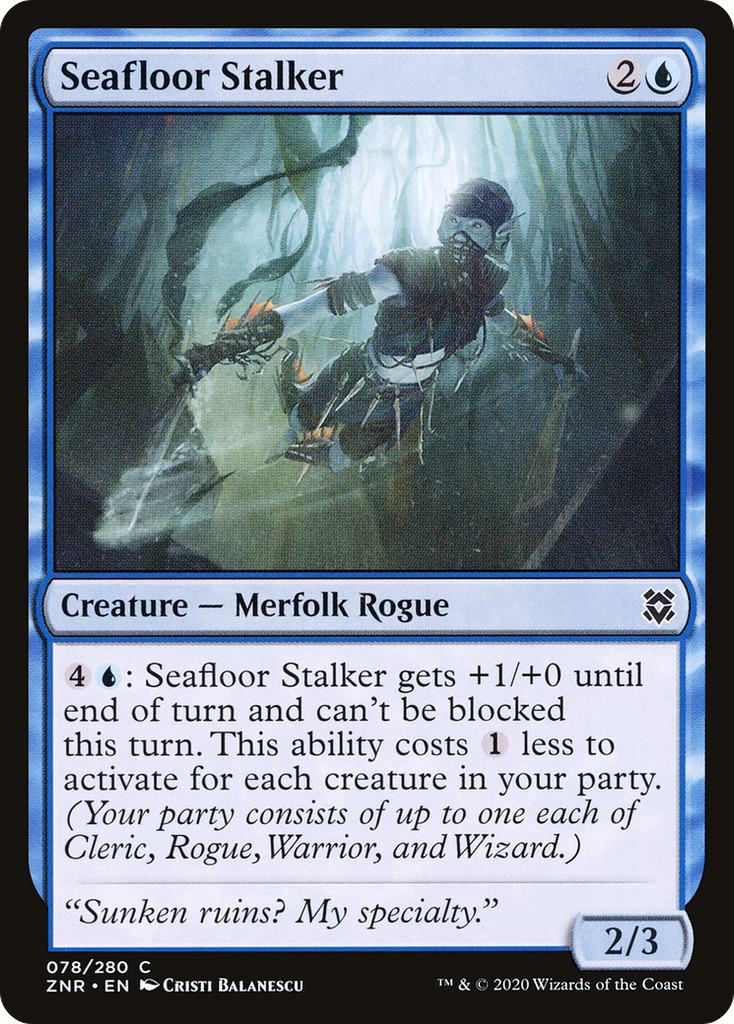 Magic: The Gathering - Seafloor Stalker Foil - Zendikar Rising