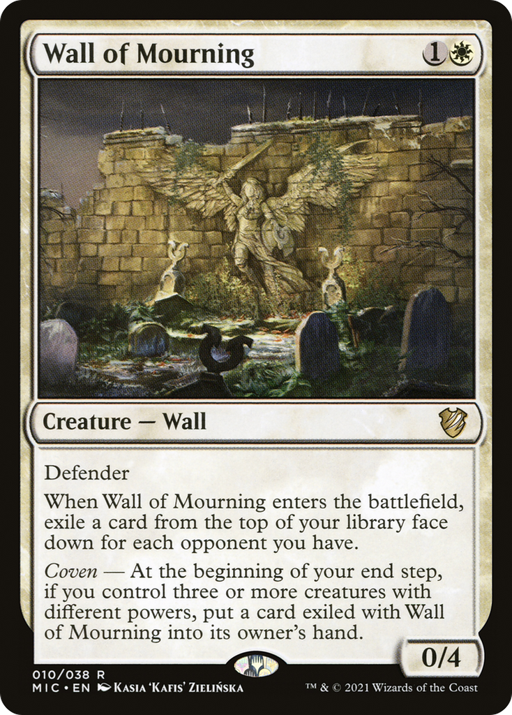 Magic: The Gathering - Wall of Mourning - Midnight Hunt Commander